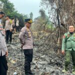 Kapolres Pesisir Barat AKBP Rinto Haivan Simbolon Pimpin Pengecekan Karhutla TNBBS, 3 Hektare Hutan Terdampak