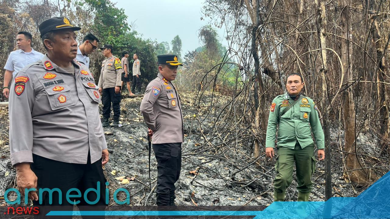 Kapolres Pesisir Barat AKBP Rinto Haivan Simbolon Pimpin Pengecekan Karhutla TNBBS, 3 Hektare Hutan Terdampak